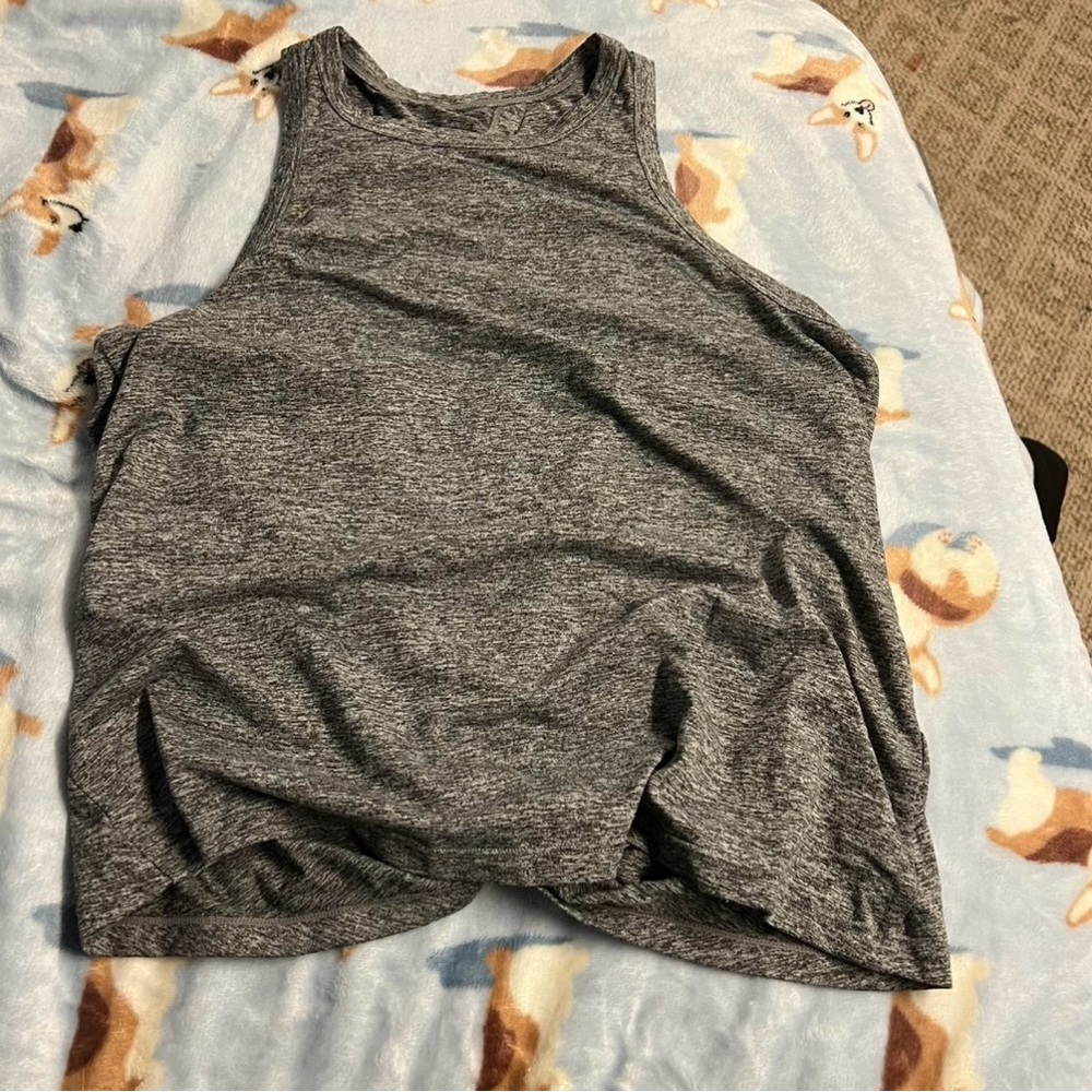 Gray Sleeveless Women's Top